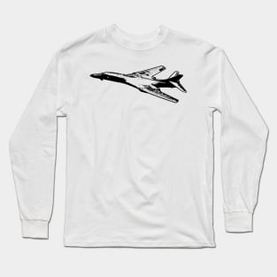 Rockwell B-1 Lancer - Black Design Long Sleeve T-Shirt